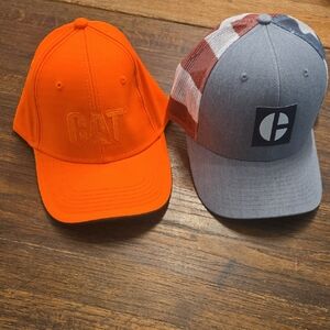 Caterpillar Men's High-Visibility Orange Baseball Cap